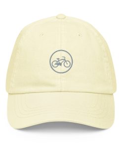 GORRA 6 PANELES AMARILLO PASTEL LOGO ISNACH