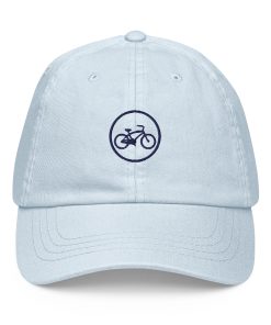 GORRA 6 PANELES AZUL PASTEL LOGO ISNACH