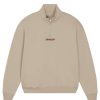 SUDADERA HALF ZIP BEIGE ISNACH
